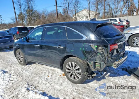 2015 Acura Mdx Technology z USA, uszkodzony, nr VIN 5FRYD3H4XFB004016
